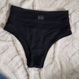 Mossimo high waisted, cheeky, black bikini bottom
